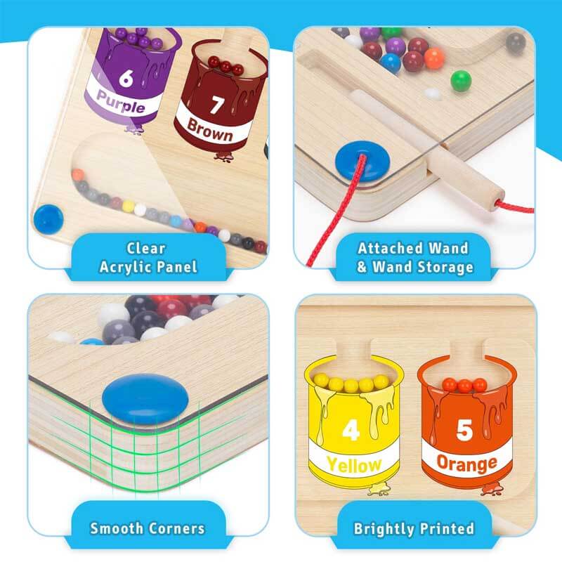 Montessori color &amp; number puzzle