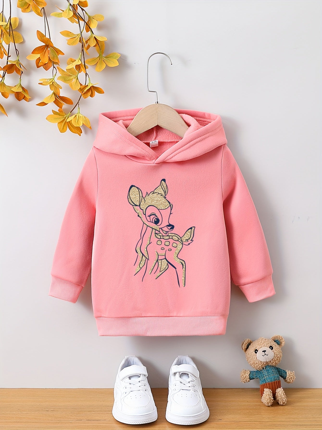 Zoe - Peuter Meisjes Hoodie met Cartoon Dierenprint