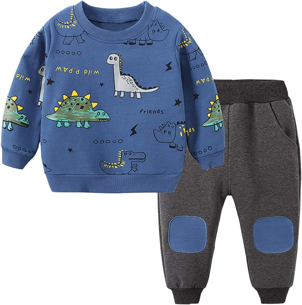 Kinderset met Dinosaurus Print voor Jongens - Leuke Kleding voor de Kleine Dinosaurusliefhebber