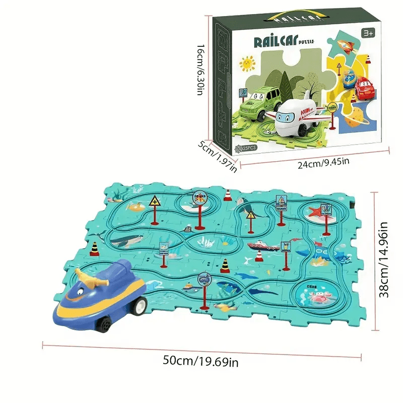 Race Puzzle Mat | 1+1 Free 