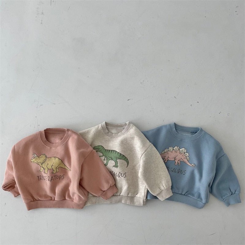 Finn – Warme fleece hoodie met dinosaurusontwerp voor kinderen