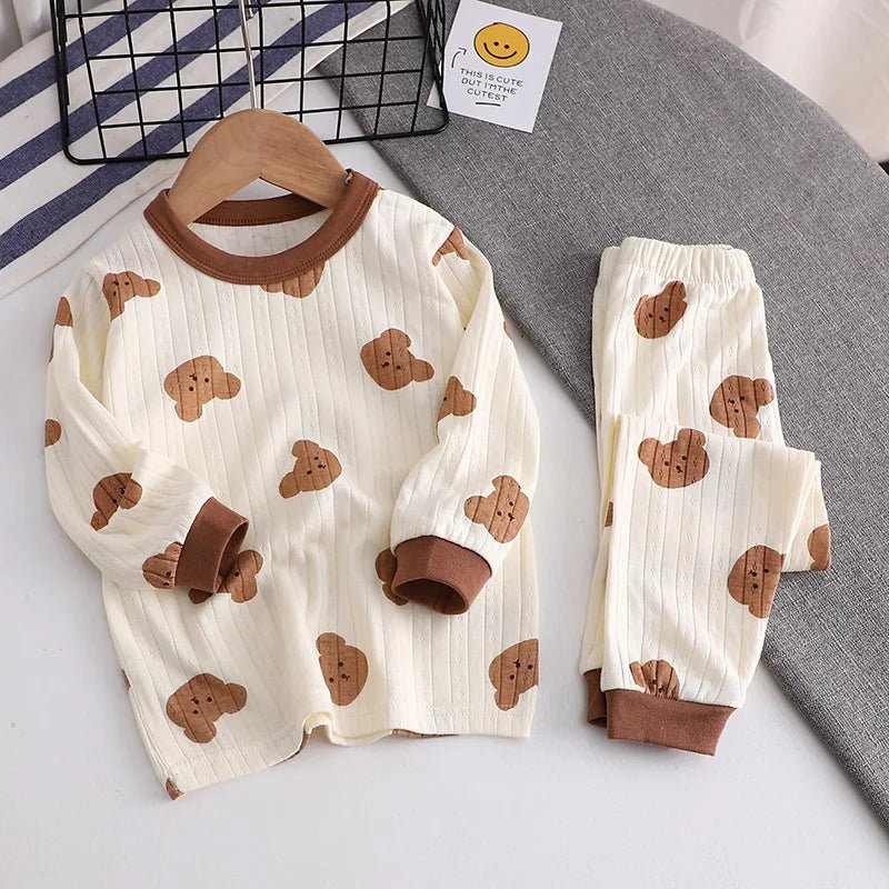 Teddy - Children's pajama set with teddy bear print