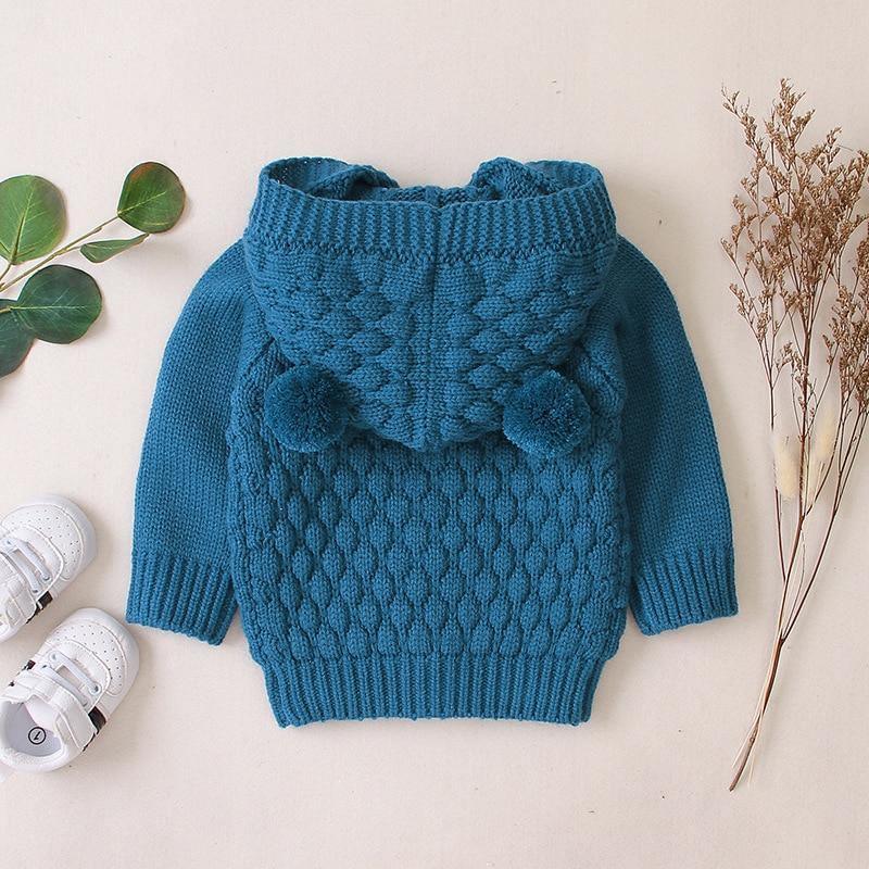 Baby Gebreide & Capuchon Cardigan