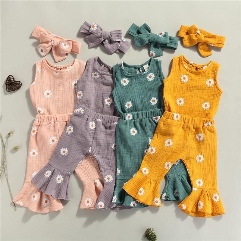 Summer Flared Disco Daisy Set