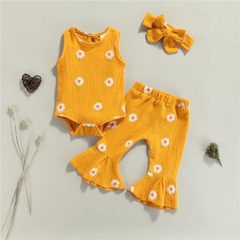 Summer Flared Disco Daisy Set