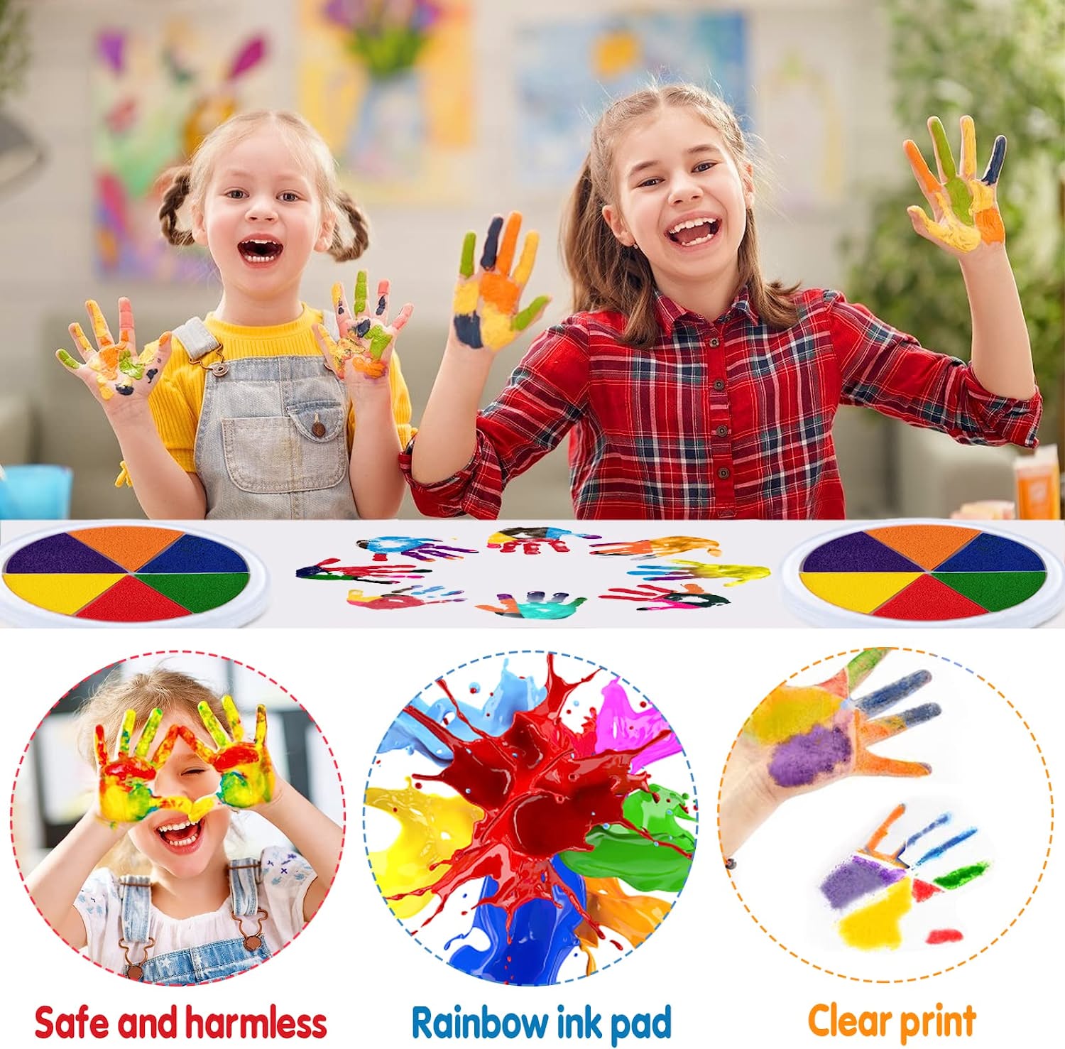 Finger Paint Set: Kids with the Brush! + FREE BOOK 