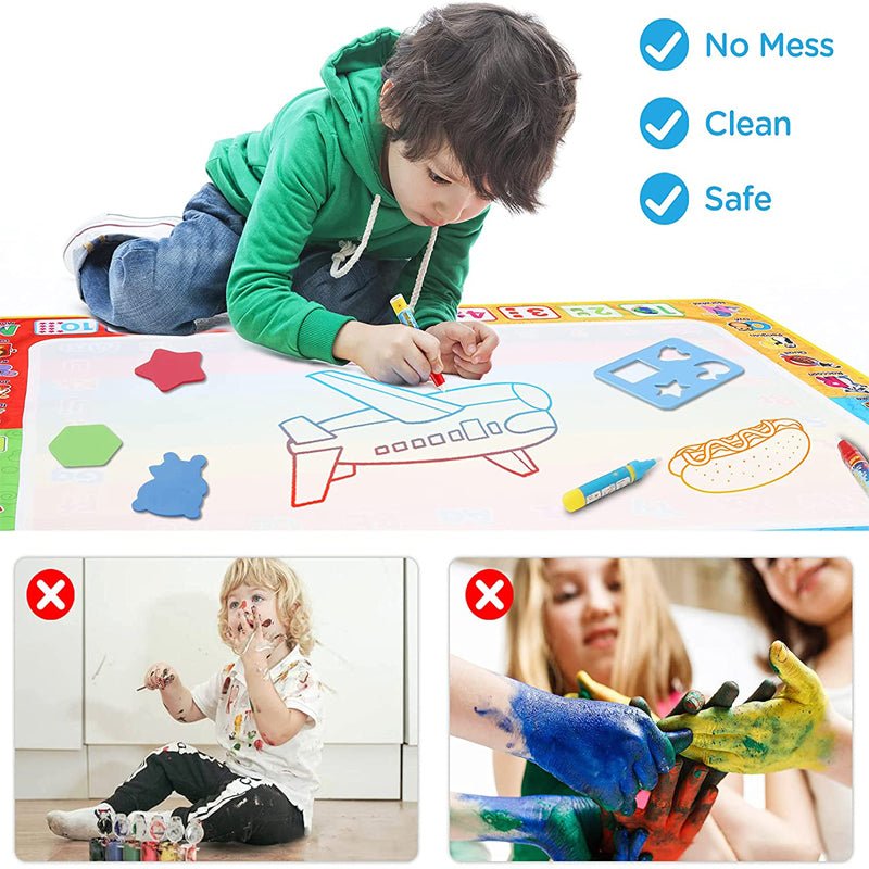 Magic Water Drawing Mat | Learn to read, write, draw &amp; count