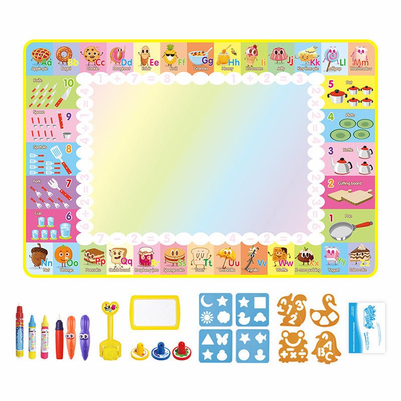 Magic Water Drawing Mat | Learn to read, write, draw &amp; count